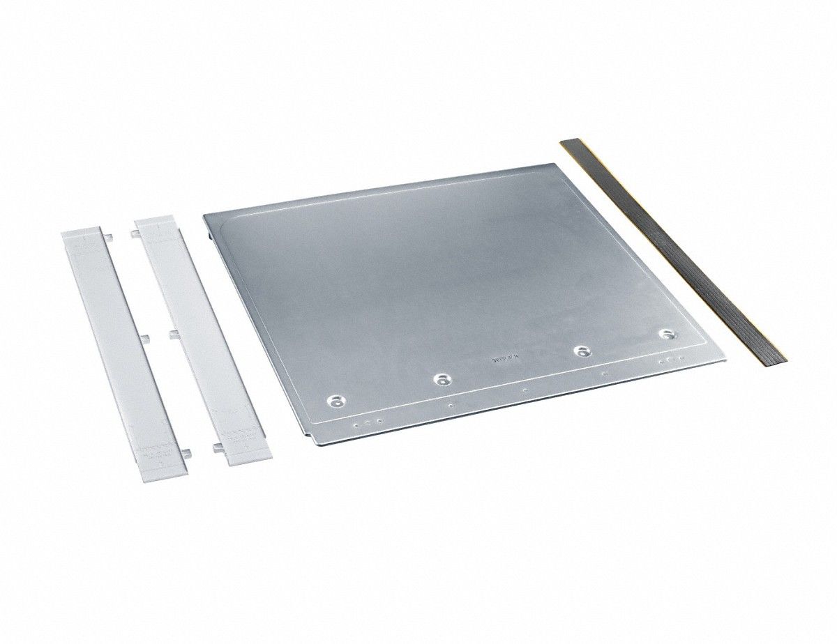 Miele UBS-W 1/G Unterbausatz für Waschmaschinen W1 mit gerader Blende Silber 09709940