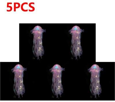 Inspire Essentials DIY Jellyfish Hanging Light Colorful Bedroom Ceiling Lamp For Kids 12