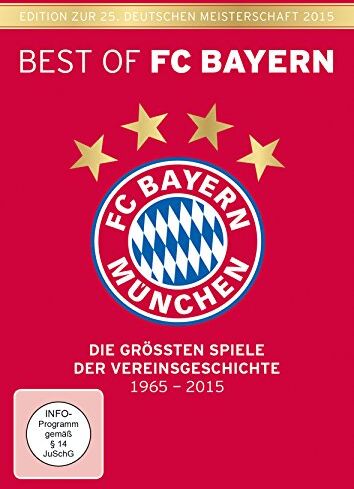 Best of FC Bayern München - Die größten Spiele der Vereinsgeschichte (6-DVD-Box) Edition zur 25. Deutschen Meisterschaft 2015 - Preis vom 04.10.2026 03:51:26 h