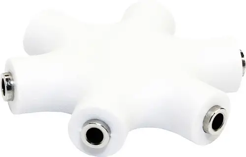 LogiLink CA1088 Klinke Audio Adapter [3x Klinkenbuchse 3.5 mm - 3x Klinkenbuchse 3.5 mm] Weiß