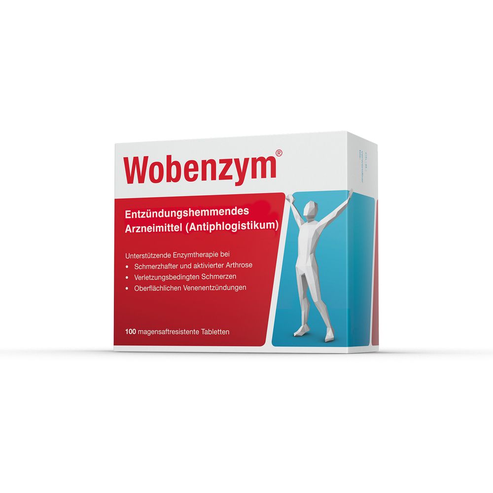 Wobenzym magensaftresistente Tabletten 100 St magensaftresistent