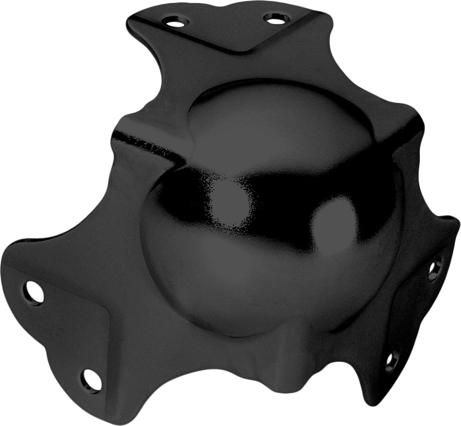 Adam Hall Hardware 41046 Blk - Kugelecke Groß, Dreischenklig Gekröpft, 35 Mm, 6-Loch, Schwarz