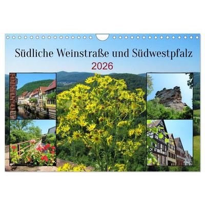 Südliche Weinstraße und Südwestpfalz (Wandkalender 2026 DIN A4 quer), CALVENDO Monatskalender