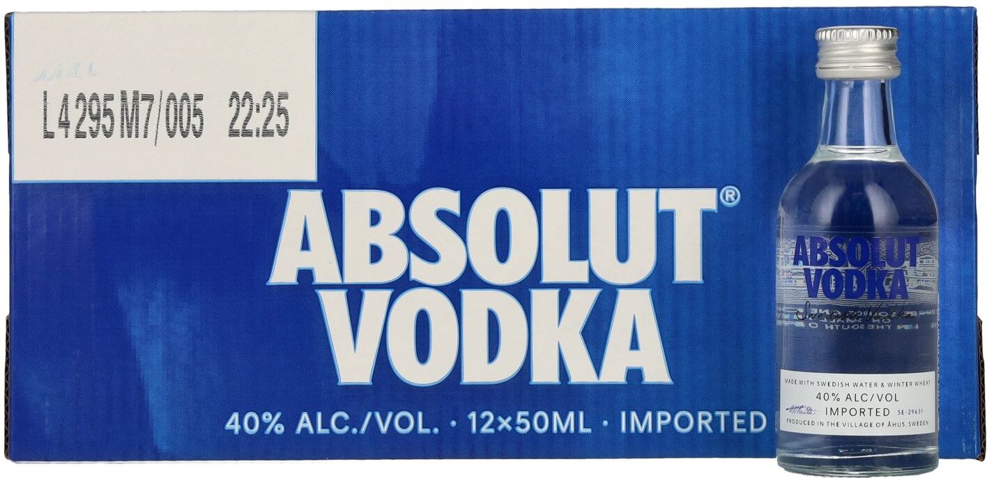 Absolut Vodka 40% Vol. 12x0,05l