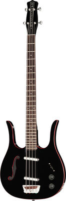 Danelectro 58 Longhorn Bass Black Red Noir