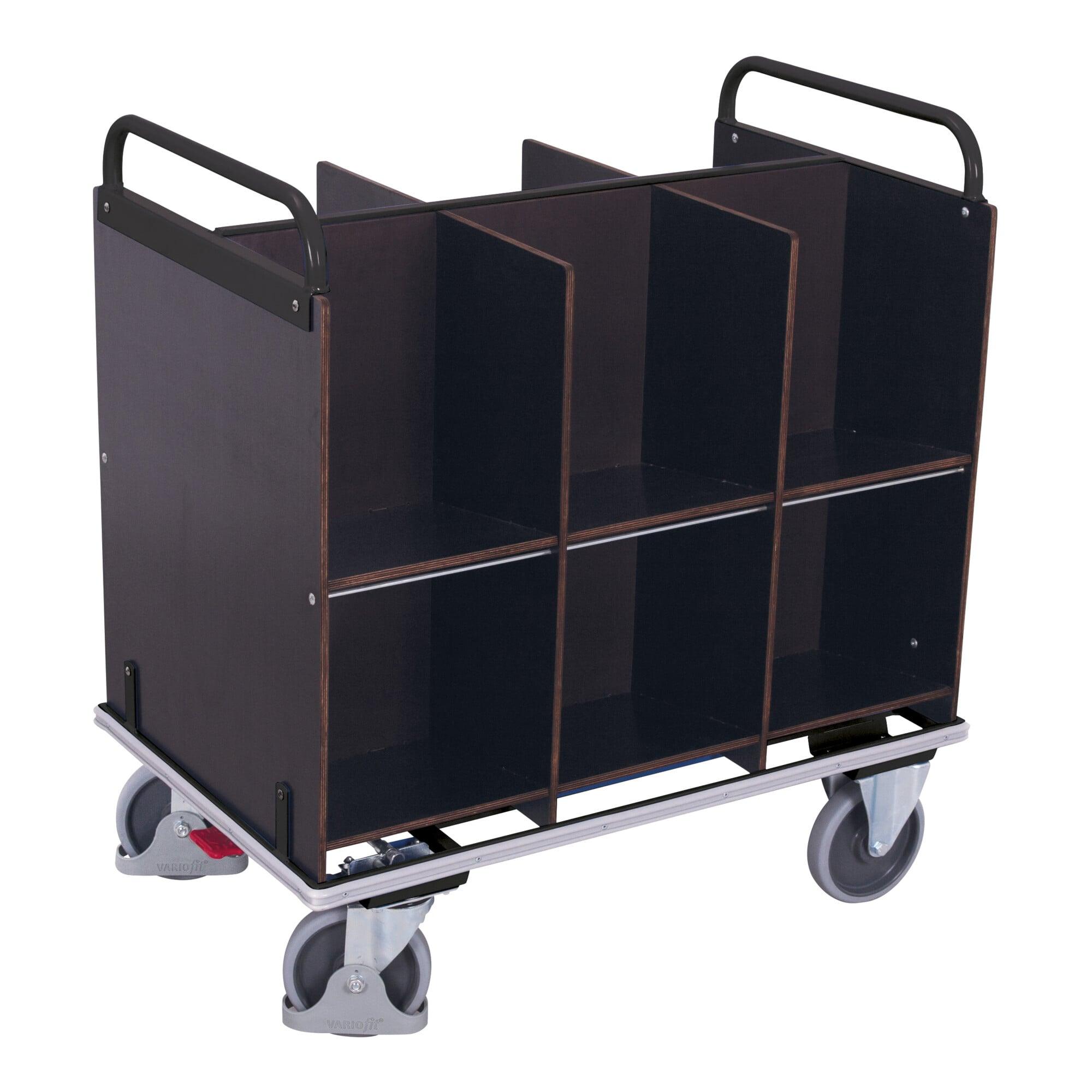 VARIOfit Aktenwagen 12 Fächer RAL 7016 (sw-700.995/AG)