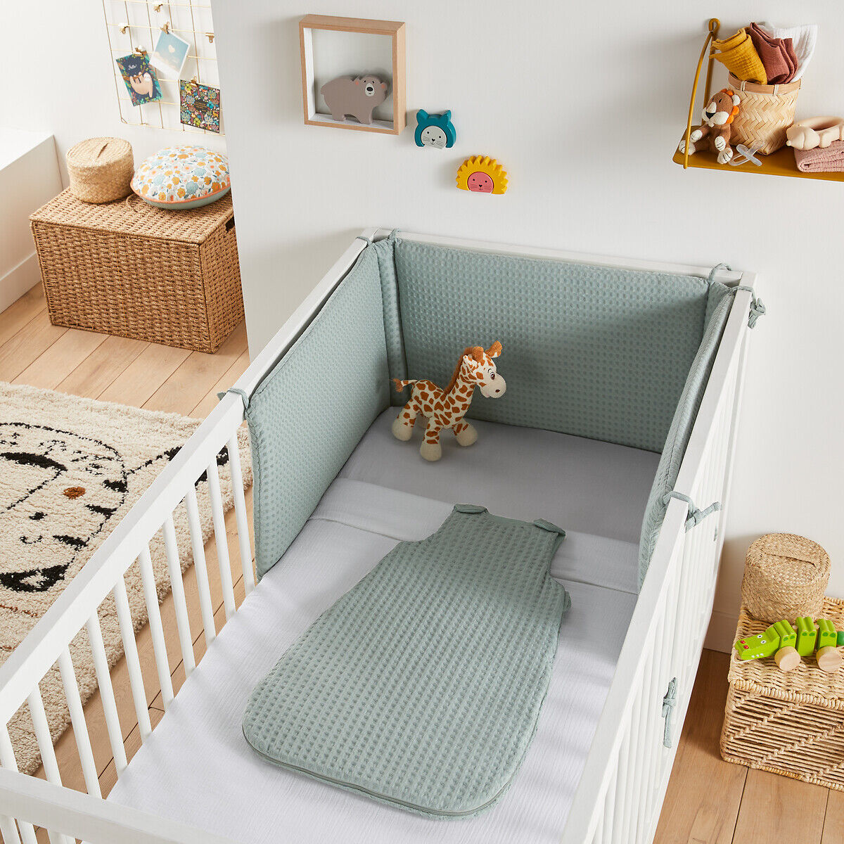 LA REDOUTE INTERIEURS Tour de lit coton effet nid d'abeille, Tifly