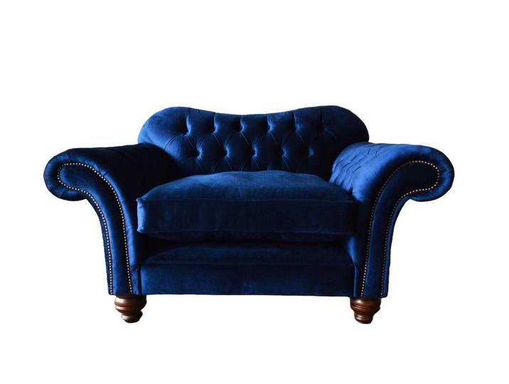 Xlmoebel Chesterfield-Sessel Luxuriöser Samt-Sessel im eleganten Club-Design mit hohem Komfort (1-St., Sessel), Hergestellt in Europa