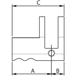 Kaba, Türschloss + Schliesszylinder, Gehäuse Halbzylinder PZ/Euro Modular