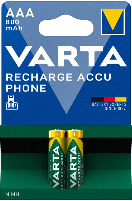 VARTA Piles de téléphone Ni-MH HR03, Type: HR03 (58398101402)