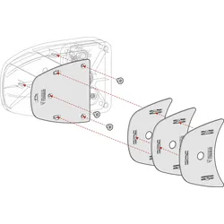 Fiamma Kit Spacer Safe Door ab 2017 Montagekit für Fiamma Safe Door weiß