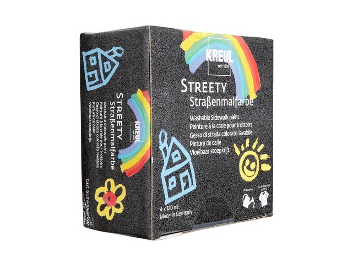 Kreul Streety Strassenmalfarbe Starter-Set 4 × 120 ml