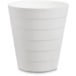 Zeller 4x Papierkorb RONDI, Farbe: weiss, Volumen: 13,5 Liter, Material: Kunststoff,