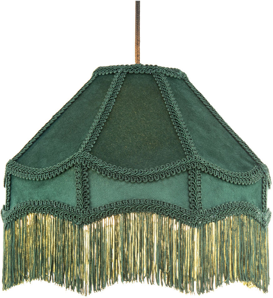 Lark Manor Velvet Empire Lamp Shade ( No Direct Attachment Method ) Green 19cm H x 30cm W x 30cm D