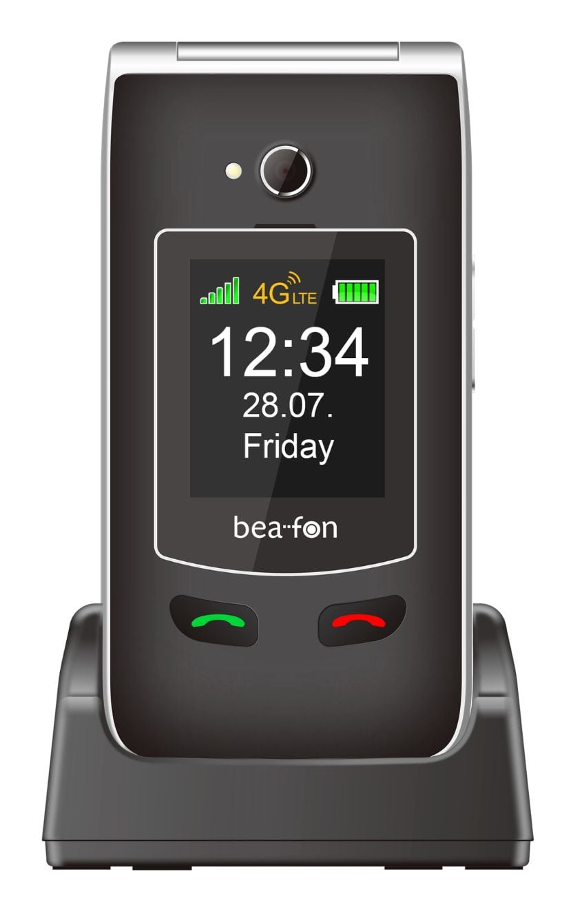 Beafon SL645 plus 4G Smartphone 7,11 cm (2.8 Zoll) 3 MP Single SIM (Schwarz, Silber) SL645PLUSLTE EU0
