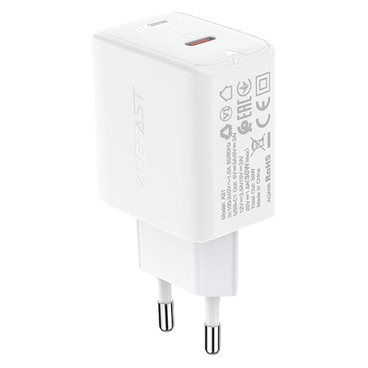 Acefast A21 (30 W, 1 Port) (A21 white)