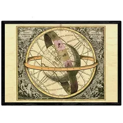 POSTER Astronomie Historische Sternkarte A3 Rahmenlos