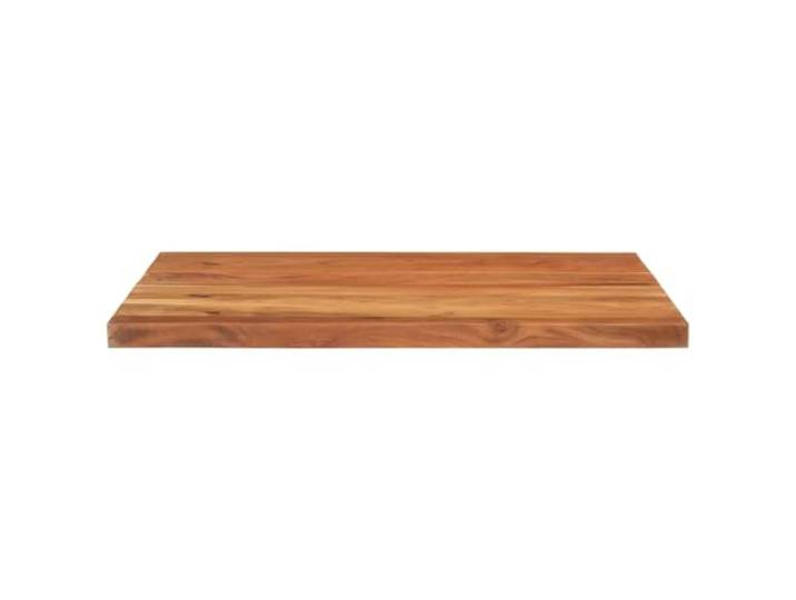 KTHLBRH Tischplatte 90 x 80 x 2,5 cm, rechteckig, Massivholz, Akazie Natürliches Finish, rustikales Design, leicht zu reinigende Oberfläche, vielseitige Verwendung für Bar oder Kreativität
