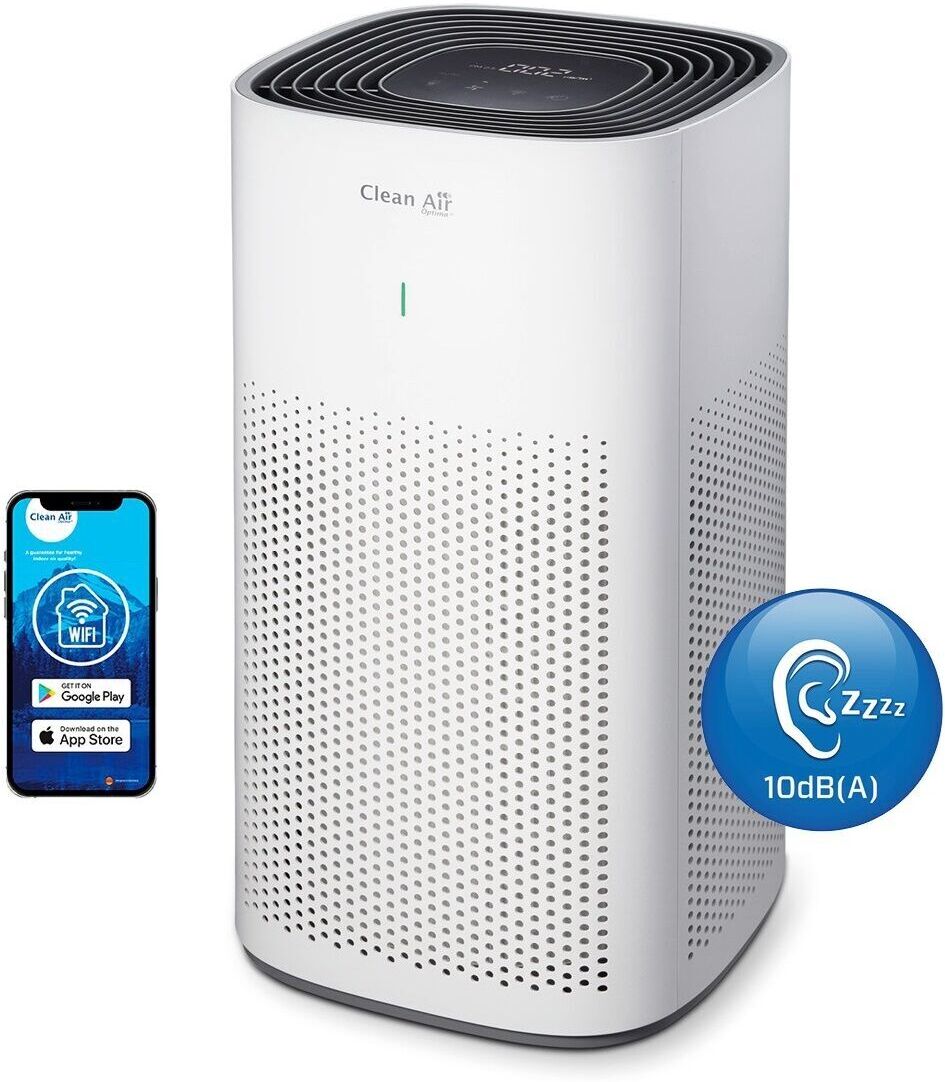 Clean Air Optima Intelligent HEPA-joniserande luftrenare CA-507 Smart   vit/grå