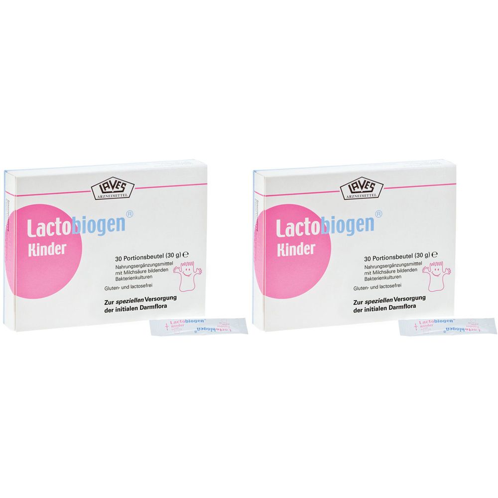 2x Lactobiogen Kinder Beutel 2x30 St