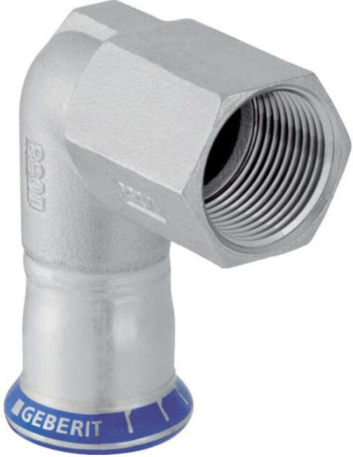 Geberit coude de raccordement Mapress 22mmxRp 3/4 IG, inox, 90°, sans plomb (83805)