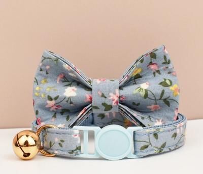 Uplift Picks Adjustable Bowknot Cat Collar Safety Breakaway Comfortable Stylish Collar For Cats 16 s