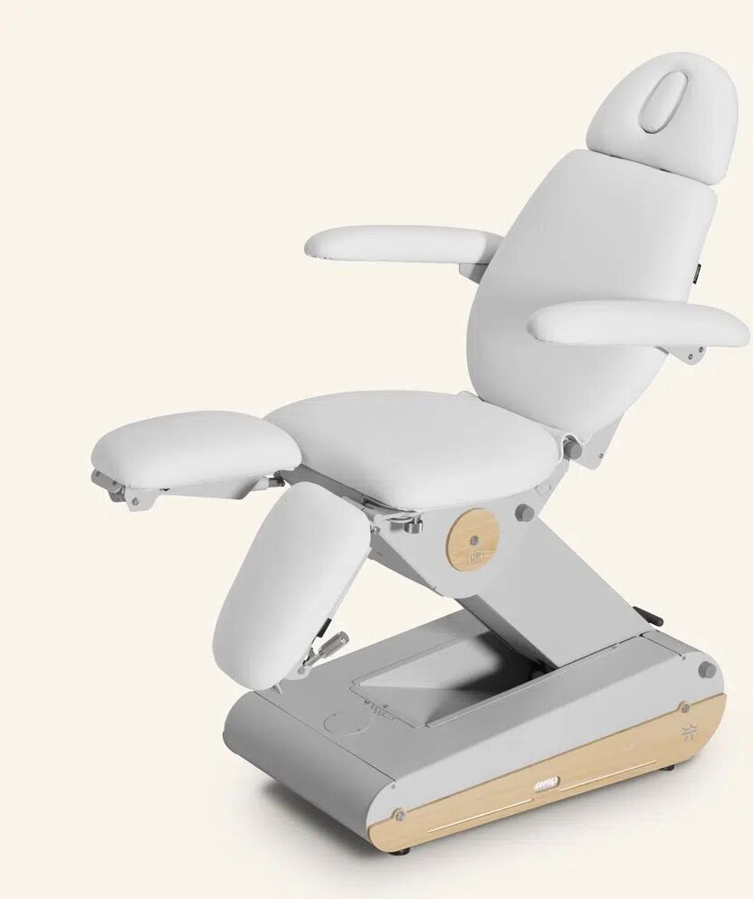 Weelko Poltrona podologia elettrica 3 motori con riscaldamento SWAP P3 UP PODO BIANCO