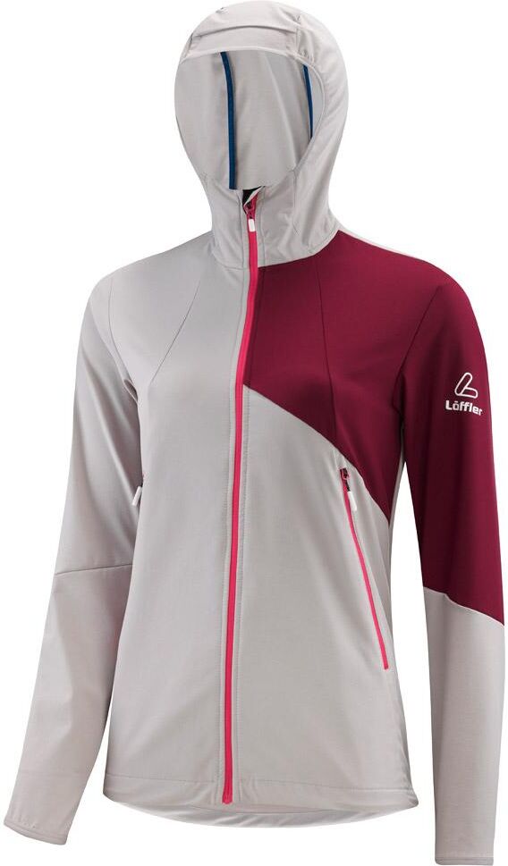Loffler  - W Hooded Jacket Agila As Greystone - 36 - Veste Nordique