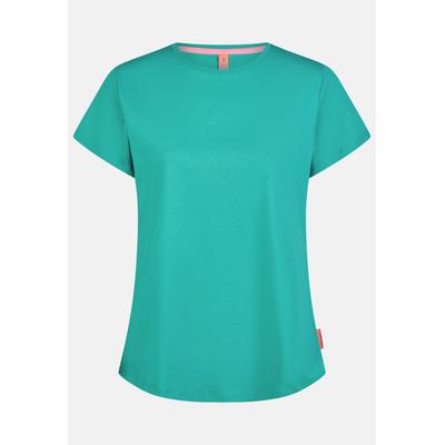 T-Shirt SALZHAUT "Shirt STEENTJE", Damen, Gr. XS, blau (lagoon), Obermaterial: 100% Baumwolle CO., Shirts T-Shirt