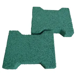 ErgoFloor - ErgoPave H-Link Equine Gummifliesen Grün