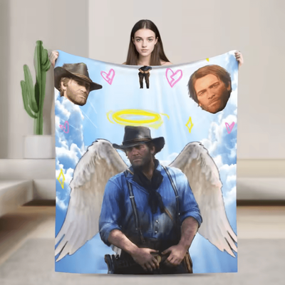 Inspire Curations Arthur Morgan Soft Flannel Throw Blanket 114jdt114 40x50in(100cmx130cm)