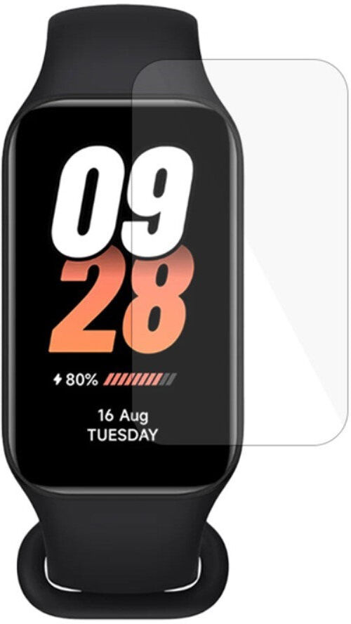 INCOVER Xiaomi Smart Band 8 Beskyttelsesfilm - Full-Fit Skærmbeskyttelse - Gennemsigtig