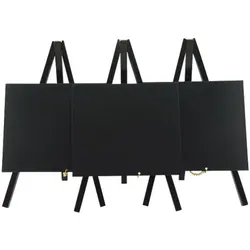 Securit 3er-Pack Tischstaffelei mit Kreidetafel »Mini« schwarz
