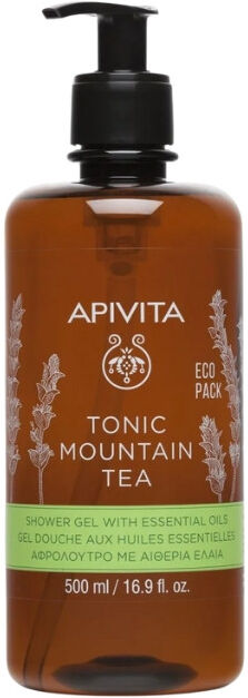 Apivita Tonic Mountain Tea Gel de Banho Óleos Essenciais 500ml