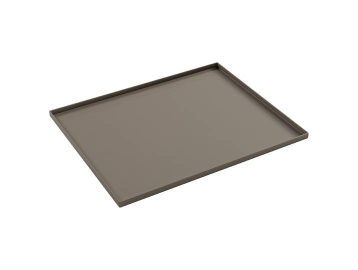 Tablett Braun/Taupe Material: Metall Metallart: Aluminium 40 x 1 x 27cm Modern