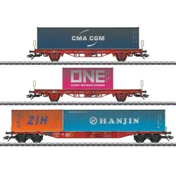 Märklin 47580 H0 Container-Tragwagen-Set Lgs 580, DB AG, Ep. VI