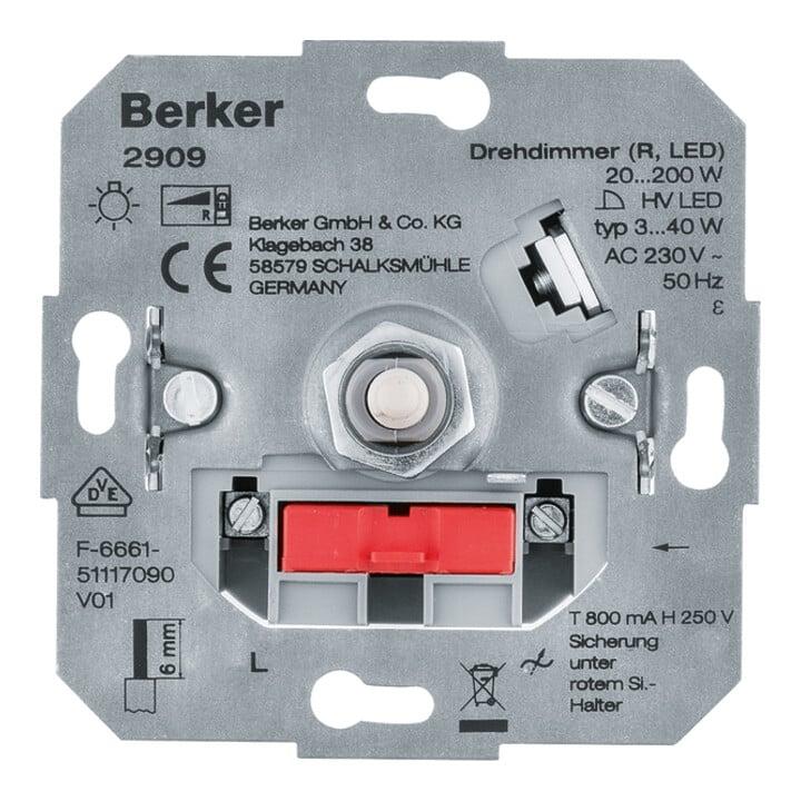 Berker Drehdimmer (R, LED) Lichtsteuerung 2909)