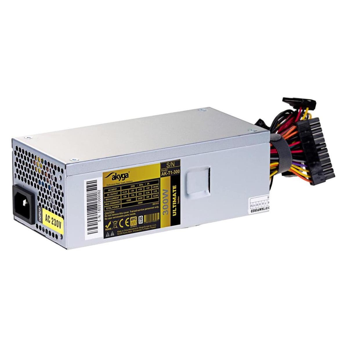 Akyga Power supply AK-T1-300 (300 W, Active, 80 mm) (300 W) (AK-T1-300)
