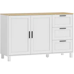 SIDEBOARD Spanplatte Weiß