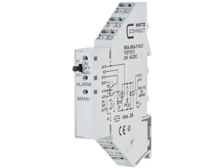 Metz Connect Koppelbouwsteen 24, 24 V/AC, V/DC (max) 1 wisselaar 11071013 1 st.