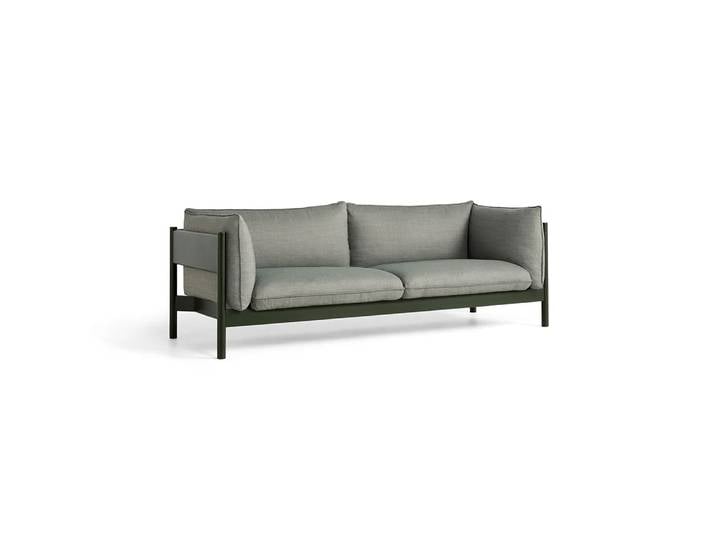 HAY Arbour ECO 3-Sitzer Sofa Green-flaschengrün Buche