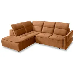 Ecksofa Murillo Stoff Orange Amber