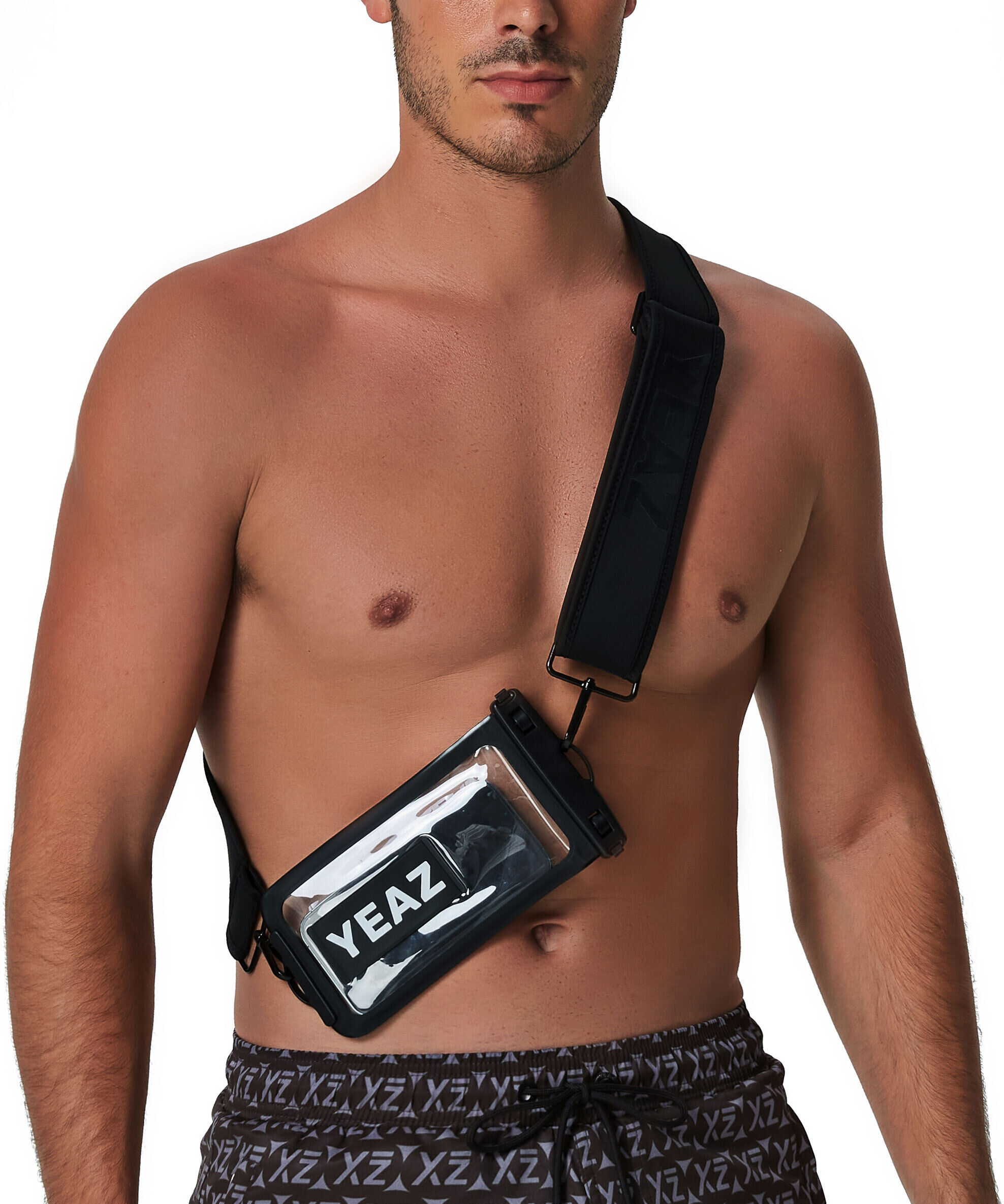 Handytasche YEAZ "Neopren-Gurt mit Handytasche OCEAN SHOT", Kinder, schwarz, Obermaterial: 84% Neopren neoprene. 15% Kunststoff plastic. 1% Metall MT., Taschen Handytasche