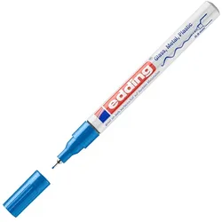 edding 780 Permanent Lackmarker Blau Extra Fein Nadelspitze  -    Wasserbeständig