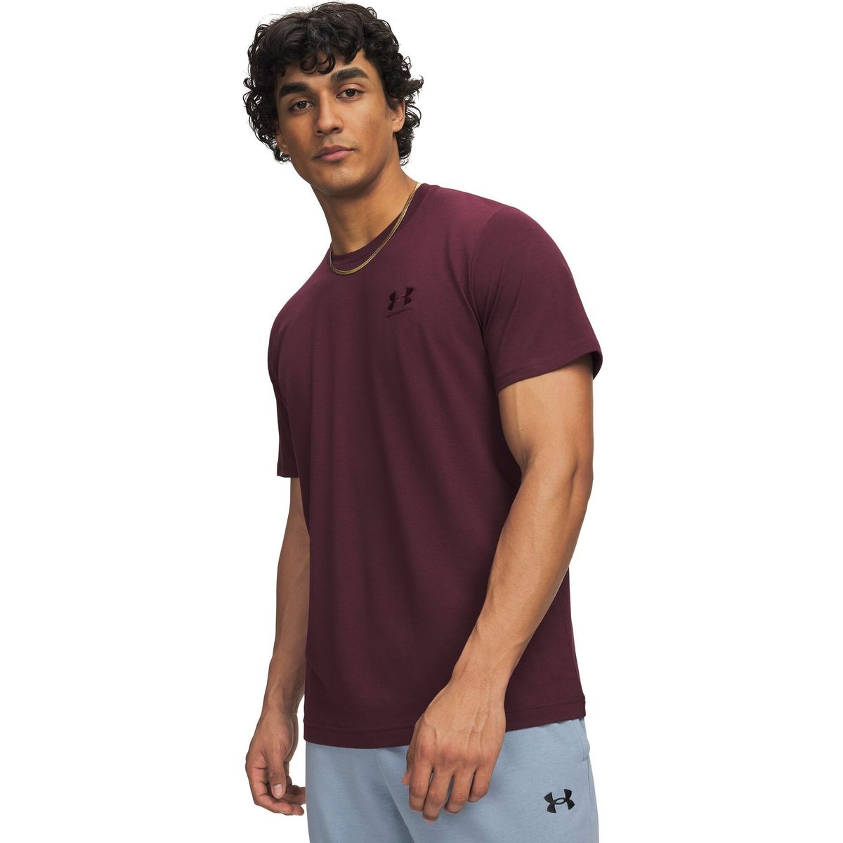 Under Armour M Icon Tee SS red dark maroon (602) M 6000000-602-MD
