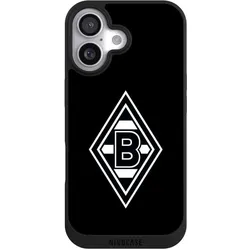 Nivocase Handyhülle für Apple iPhone 17 Hülle NIVOpure Case Schwarz Borussia Mönchengladbach Gladbach (Apple iPhone 17), Smartphone Hülle, Schwarz