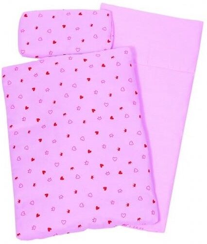 Linge de lit pour poupée Coeurs & Couronnes - Goki