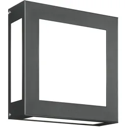CMD Creative Metalldesign Außenwandleuchte AQUA LEGENDO, IP44, 2x E27, Edelstahl / Opalglas, anthrazit CMD-62