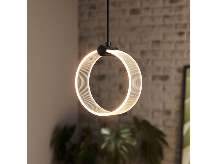 OSRAM Hängeleuchte Decor Circle, schwarz, für Wohn- / Esszimmer, Kunststoff, Modern