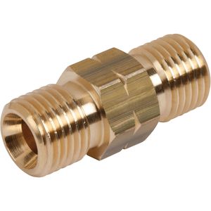 Rothenberger-Industrial Gasschlauch-Verbinder 540251E, gerade, beidseitiges Gewinde links außen 1/4 Zoll